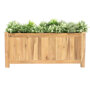 Planter hardhout rechthoek (90 x 25 x 40 cm)